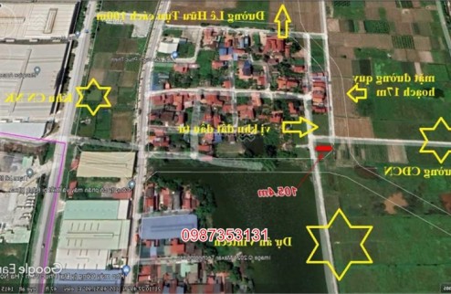 BÁN đất Nguyên Khê 105m2 , gần thị trấn Đông Anh  đường thông ô tô đỗ cửa, giá chỉ 5x triệu/m2, gần dự án Vin